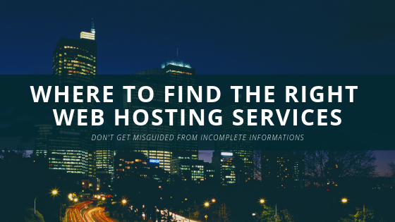 Where To Find The Right Web Hosting Services